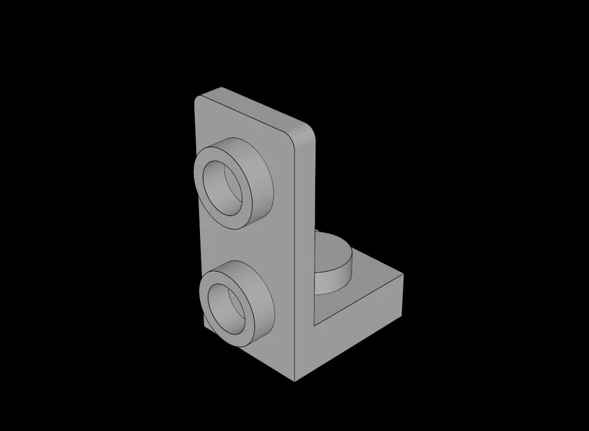 Mẫu khớp nối góc vuông tương thích với Lego (Bracket 1x1 - 2x1 Up) - Image 1