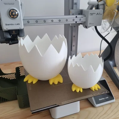 Egg Bowl - Tô Đựng Bánh Kẹo Hình Vỏ Trứng Đáng Yêu In 3D