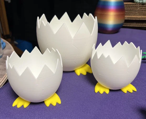 Egg Bowl - Tô Đựng Bánh Kẹo Hình Vỏ Trứng Đáng Yêu In 3D - Image 2