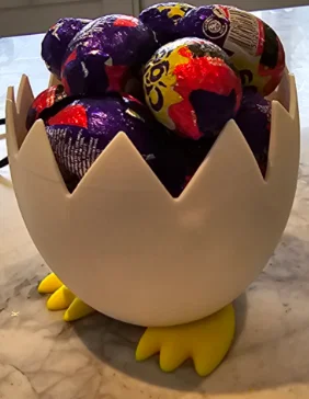 Egg Bowl - Tô Đựng Bánh Kẹo Hình Vỏ Trứng Đáng Yêu In 3D - Image 3
