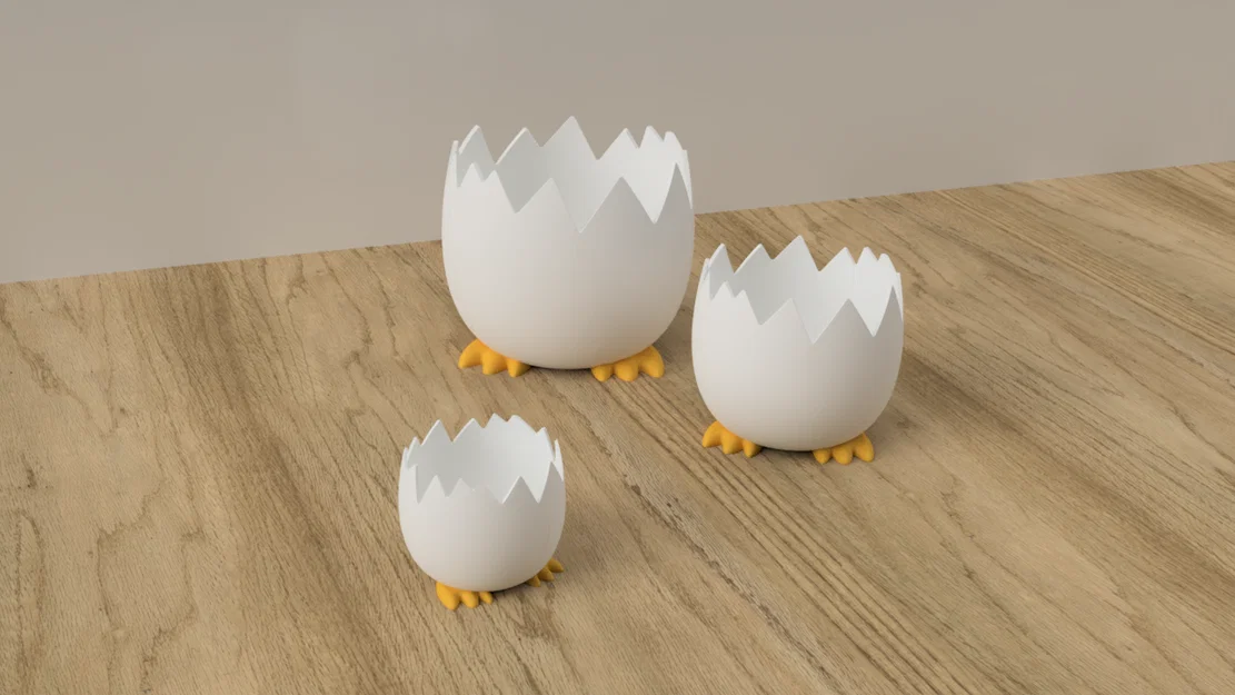 Egg Bowl - Tô Đựng Bánh Kẹo Hình Vỏ Trứng Đáng Yêu In 3D - Image 6