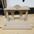 Mô hình ga tàu tương thích Brio với họa tiết gạch cổ điển 3D - Thumbnail 1