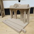 Mô hình ga tàu tương thích Brio với họa tiết gạch cổ điển 3D - Thumbnail 2