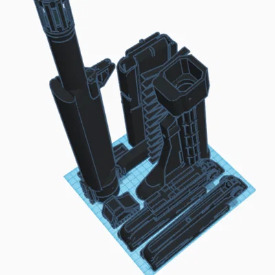 Bộ Phụ Kiện In 3D Mô Hình Nerf M16 Siêu Ngầu