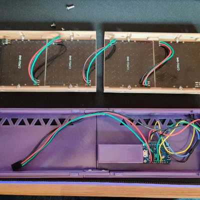 AWTRIX 2 - 4x WS2812 8x8 LED Panel Fully Printable (Vỏ in 3D)