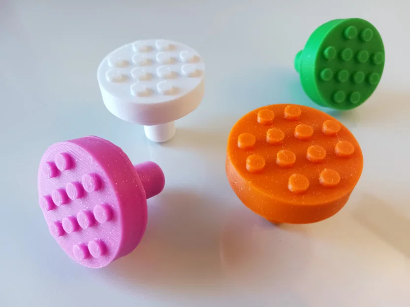 Núm Kéo Ngăn Kéo - Kiểu Gạch LEGO - Image 1