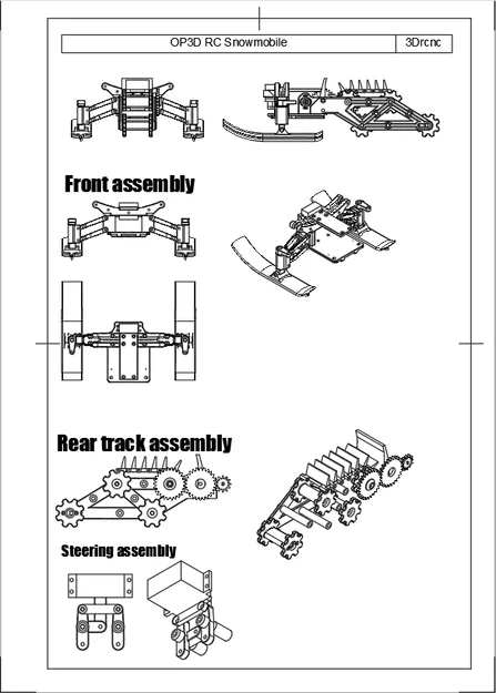 Xe Trượt Tuyết RC In 3D Open Source (dùng electronics Open rc f1) - Image 4