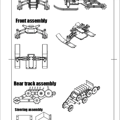 Xe Trượt Tuyết RC In 3D Open Source (dùng electronics Open rc f1)