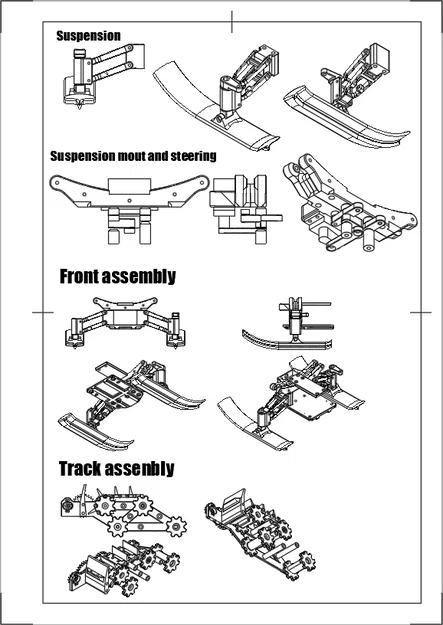 Xe Trượt Tuyết RC In 3D Open Source (dùng electronics Open rc f1) - Image 5