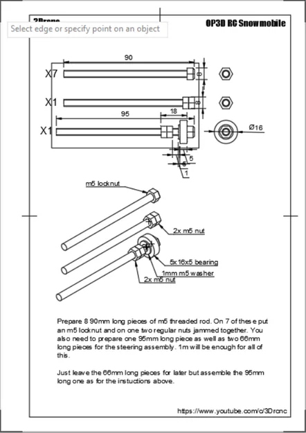 Xe Trượt Tuyết RC In 3D Open Source (dùng electronics Open rc f1) - Image 11