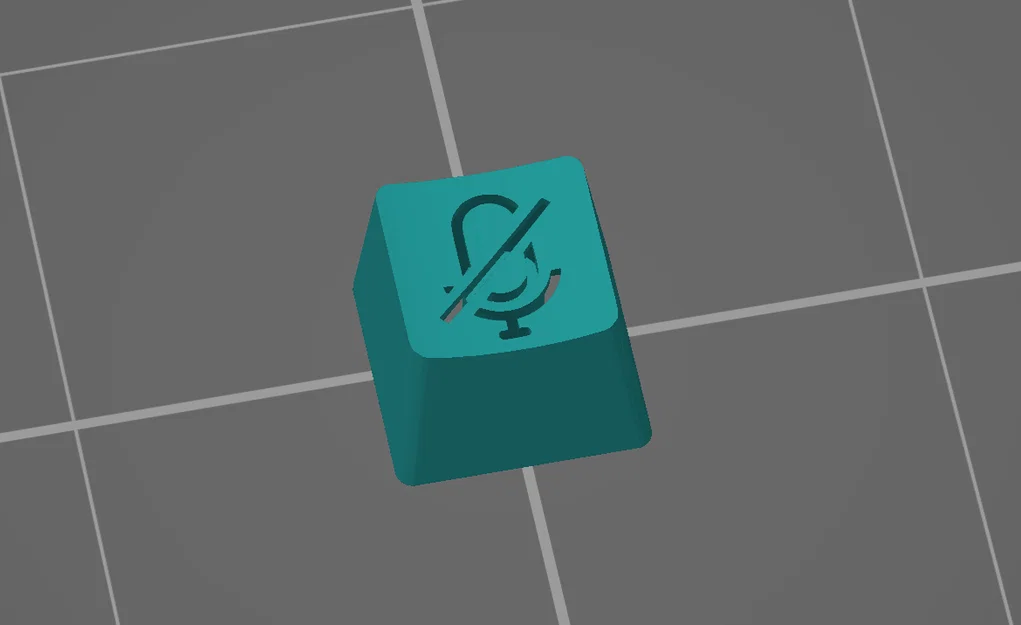 Keycap Tự In Cho Phím Mute Microphone - Cá Nhân Hóa Bàn Phím Cơ - Image 1