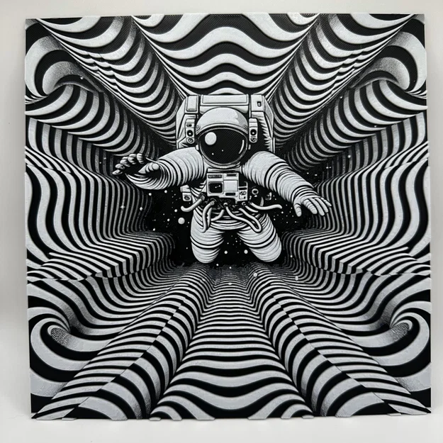 HueForge - Wall Art - “Du Hành Liên Ngân Hà” - Image 1