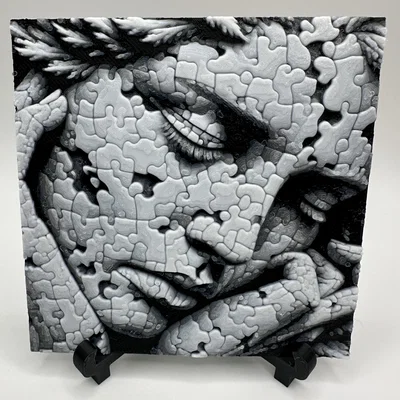 HueForge - Wall Art - “Fractured Memories”