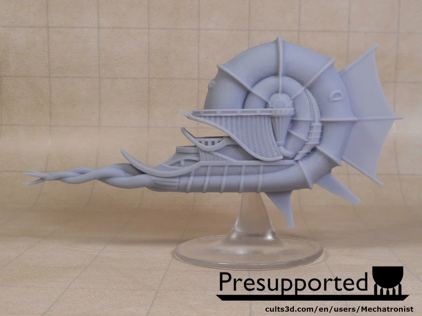 Mô hình Illithid Nautiloid Miniature Mind Flayer Spelljammer Ship từ DnD - Image 1