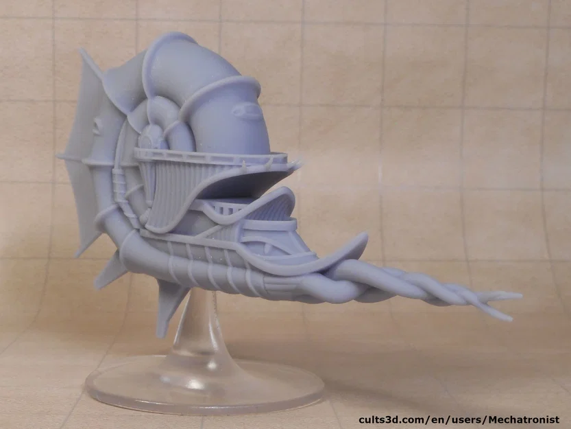 Mô hình Illithid Nautiloid Miniature Mind Flayer Spelljammer Ship từ DnD - Image 2