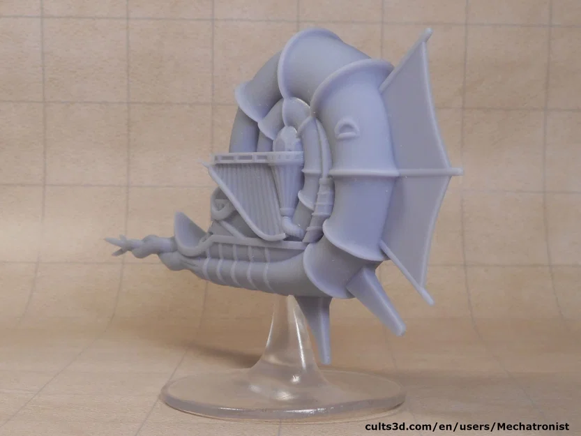 Mô hình Illithid Nautiloid Miniature Mind Flayer Spelljammer Ship từ DnD - Image 3