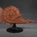 Mô hình Illithid Nautiloid Miniature Mind Flayer Spelljammer Ship từ DnD - Thumbnail 7