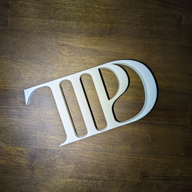 Mô hình 3D Logo Taylor Swift TPD (The Tortured Poets Department) - Image 1
