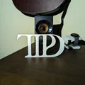 Mô hình 3D Logo Taylor Swift TPD (The Tortured Poets Department) - Thumbnail 2