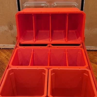 Khay chữ nhật chia 4 ngăn tương thích Milwaukee Packout (vách ngăn tháo rời)