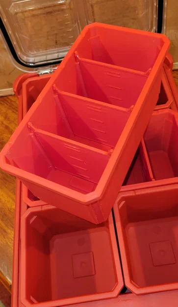 Khay chữ nhật chia 4 ngăn tương thích Milwaukee Packout (vách ngăn tháo rời) - Image 3