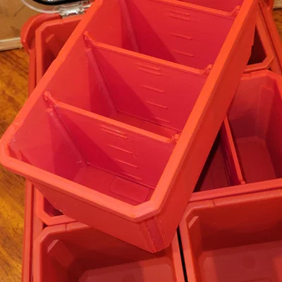 Khay chữ nhật chia 4 ngăn tương thích Milwaukee Packout (vách ngăn tháo rời)
