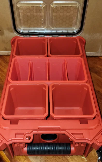 Khay chữ nhật chia 4 ngăn tương thích Milwaukee Packout (vách ngăn tháo rời) - Image 4