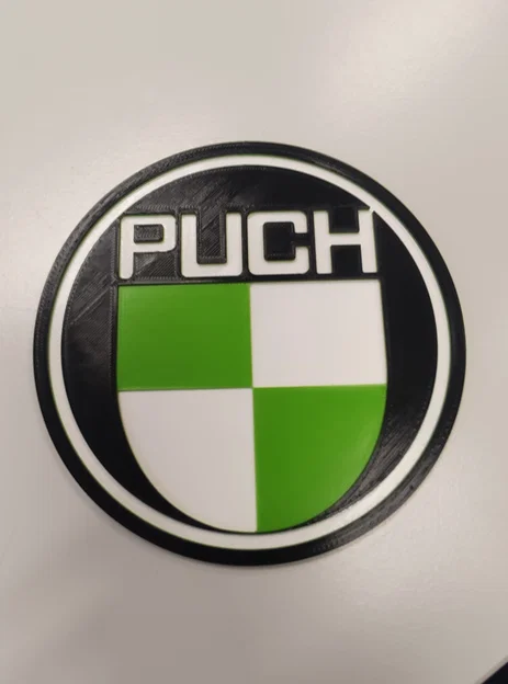 Mô hình logo Puch (Puch Logo) trang trí in 3D sắc nét - Image 1