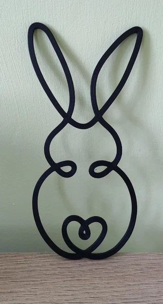 Mẫu in 3D tranh treo tường hình chú thỏ Bunny dễ thương - Image 2