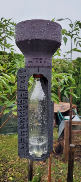 Ống đo mưa dùng chai PET 500ml (PET Bottle Rain Gauge/Regenmesser) - Image 1