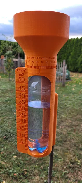 Ống đo mưa dùng chai PET 500ml (PET Bottle Rain Gauge/Regenmesser) - Image 2