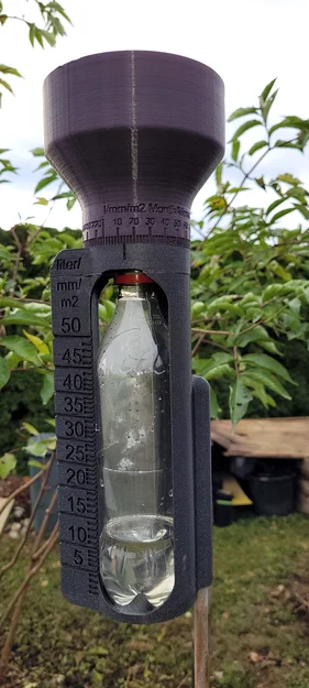 Ống đo mưa dùng chai PET 500ml (PET Bottle Rain Gauge/Regenmesser) - Image 3