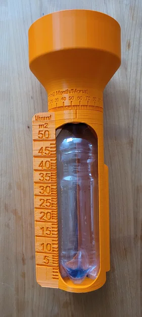Ống đo mưa dùng chai PET 500ml (PET Bottle Rain Gauge/Regenmesser) - Image 15