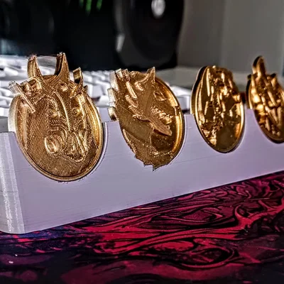 Giá đỡ trưng bày huy hiệu Fortnite (Fortnite Medallion Stand) in 3D
