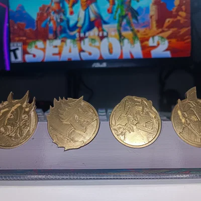Giá đỡ trưng bày huy hiệu Fortnite (Fortnite Medallion Stand) in 3D