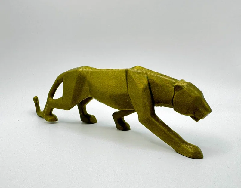 Mô hình Báo Đen Low Poly trang trí in 3D ấn tượng - Image 1