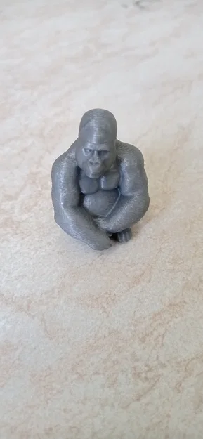 Mô hình chú khỉ Gorilla in 3D tinh xảo để trang trí bàn làm việc - Image 1