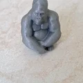 Mô hình chú khỉ Gorilla in 3D tinh xảo để trang trí bàn làm việc - Thumbnail 1