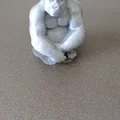 Mô hình chú khỉ Gorilla in 3D tinh xảo để trang trí bàn làm việc - Thumbnail 2