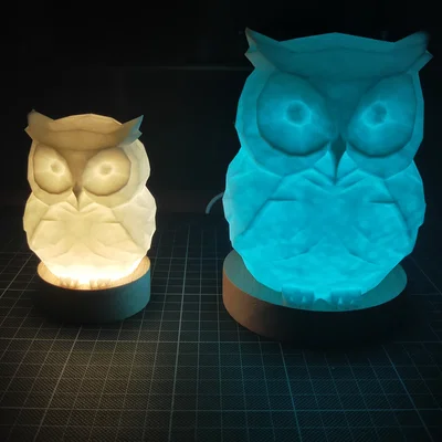 Đèn Cú Mèo Low Poly Dễ Thương