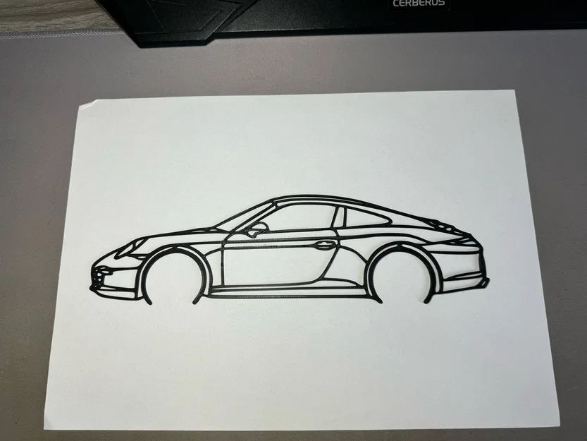 Mô hình trang trí treo tường Porsche 991 - File in 3D đẳng cấp - Image 1