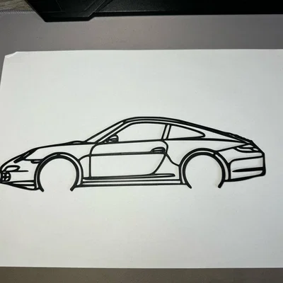 Mô hình trang trí treo tường Porsche 997 siêu chất cho fan xe hơi