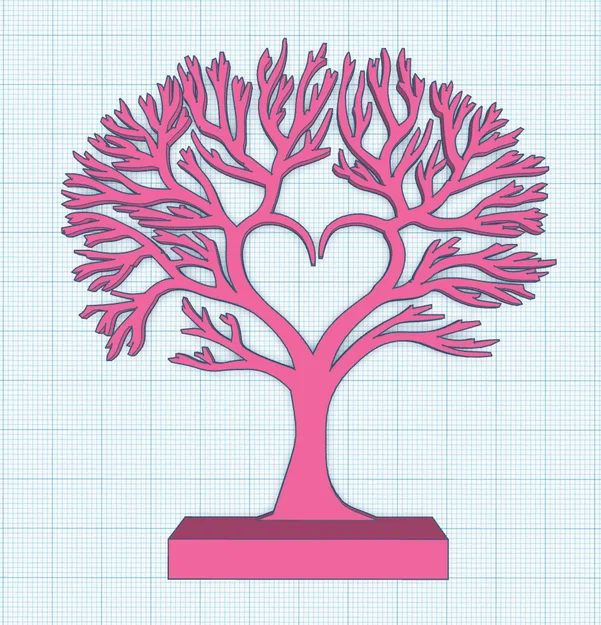 Mô hình in 3D Cây tình yêu (Love Tree Decor) - Trang trí bàn làm việc - Image 1