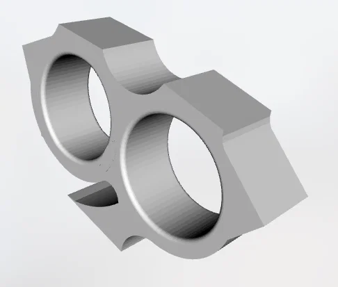 Mẫu thiết kế công cụ tự vệ hai ngón (Two Finger Knuckle) in 3D - Image 1