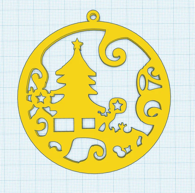 Đồ trang trí cây thông Noel 3D (Christmas Ornament) dễ in - Image 1