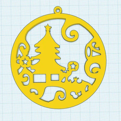 Đồ trang trí cây thông Noel 3D (Christmas Ornament) dễ in