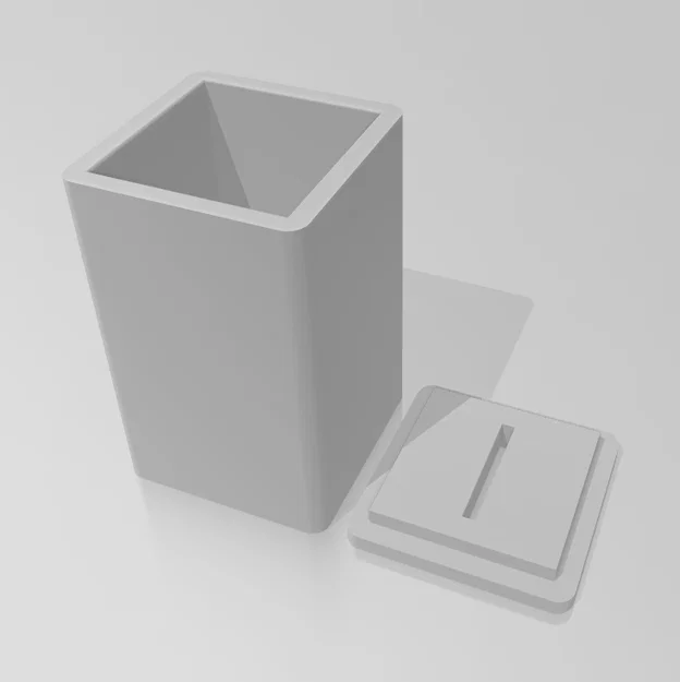 Hộp Đựng Tiền Tiết Kiệm (Alcancía) - Thiết Kế 3D Tối Giản, Dễ In - Image 1