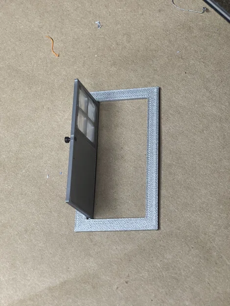 Cửa cho nhà búp bê hoặc nhà kho mô hình tỷ lệ 1:25 - Image 2