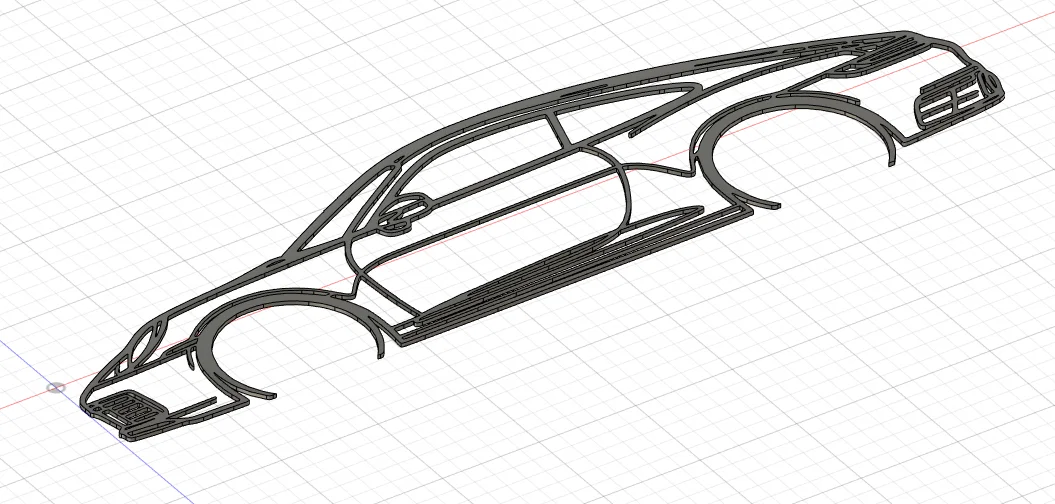 Tranh treo tường silhouette Porsche Carrera 911 (992) - Image 2