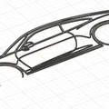 Tranh treo tường silhouette Porsche Carrera 911 (992) - Thumbnail 2